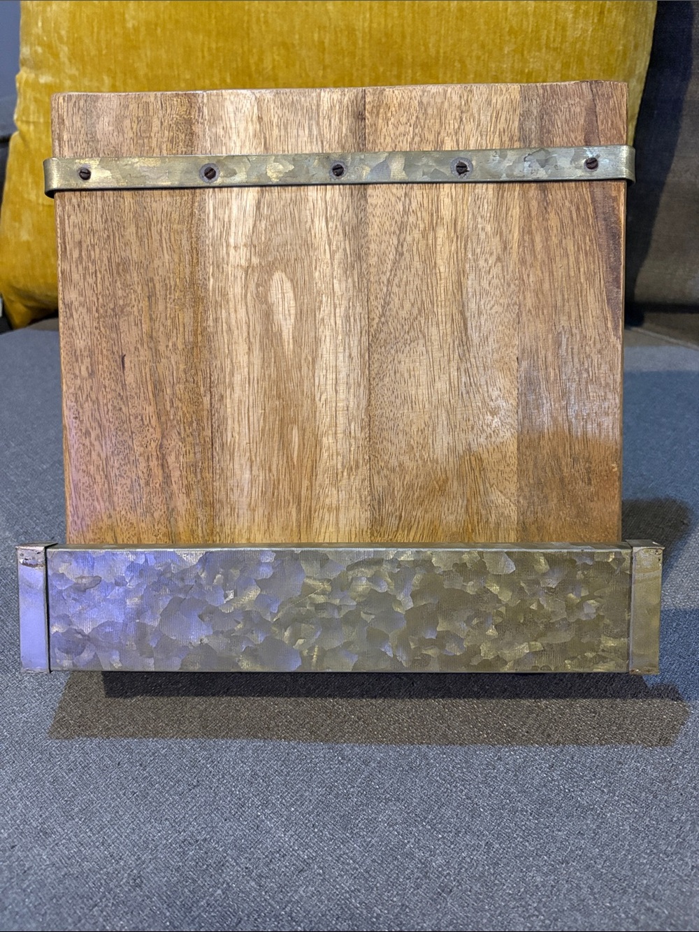 Mud Pie Rustic Wooden Cookbook Stand holder